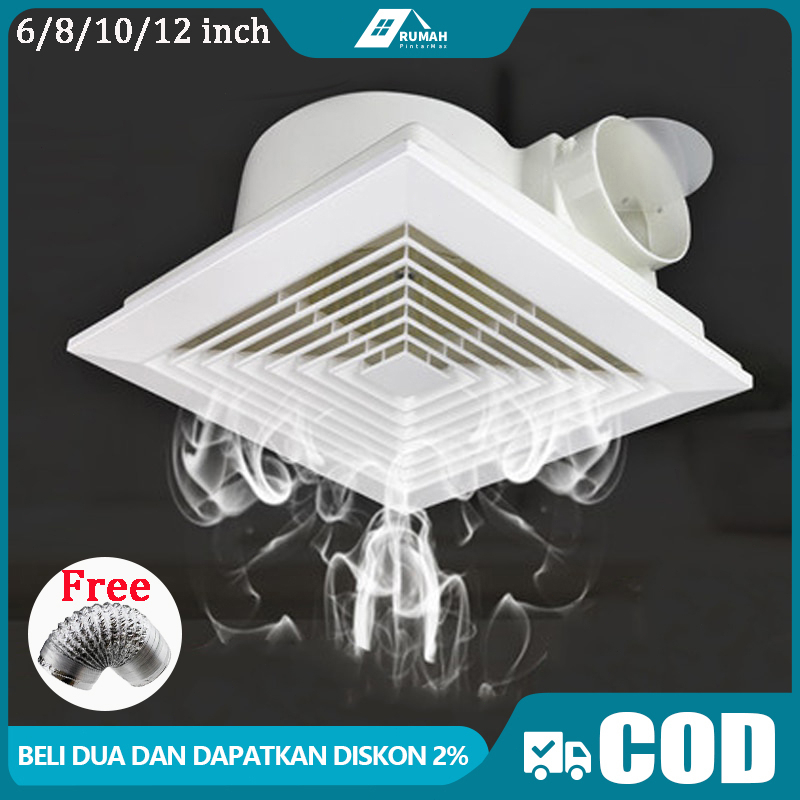 Jual Exhaust fan exhaust fan dinding exhaust fan kdk 6/8/10/12 inch ...