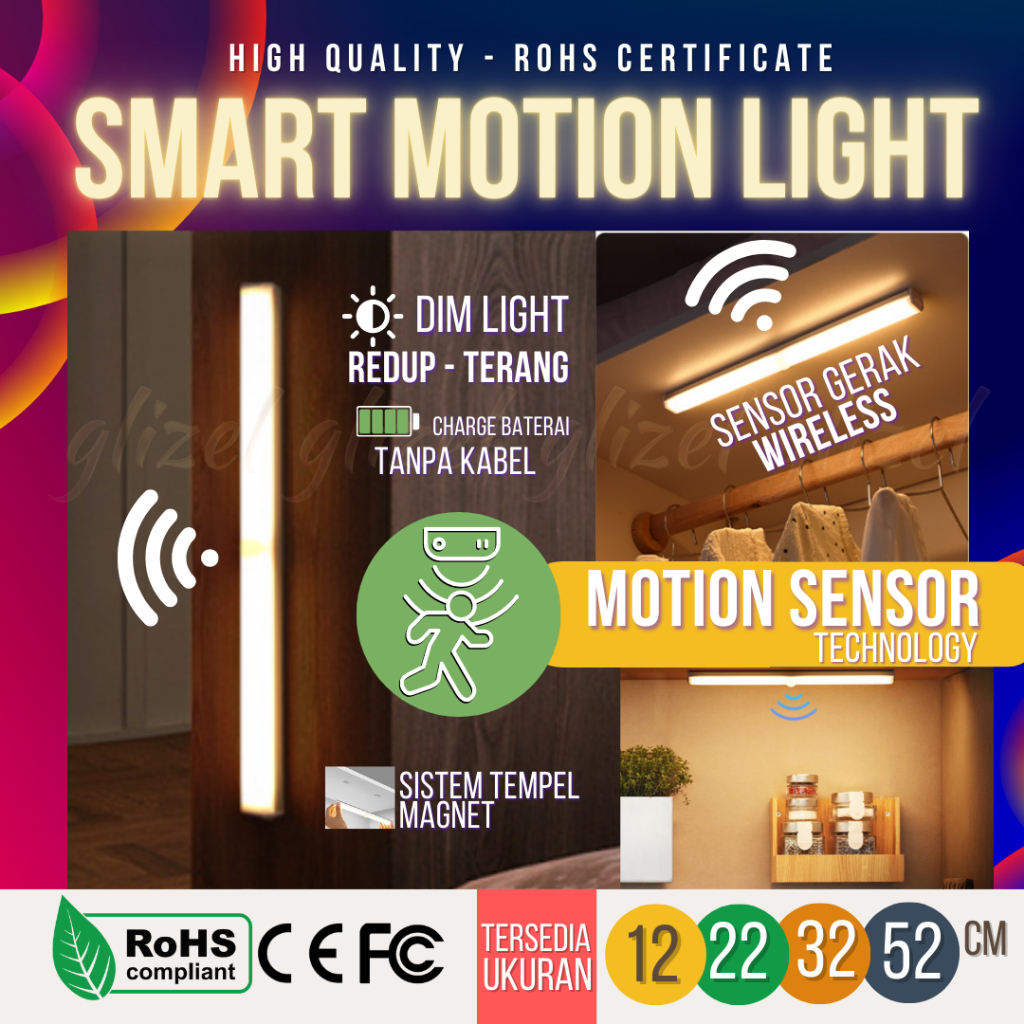 Jual Lampu Sensor Gerak Motion Sensor Bar Light Wireless LED Kitchen ... Jual Lampu Sensor Gerak Motion Sensor Bar Light Wireless LED Kitchen ...
