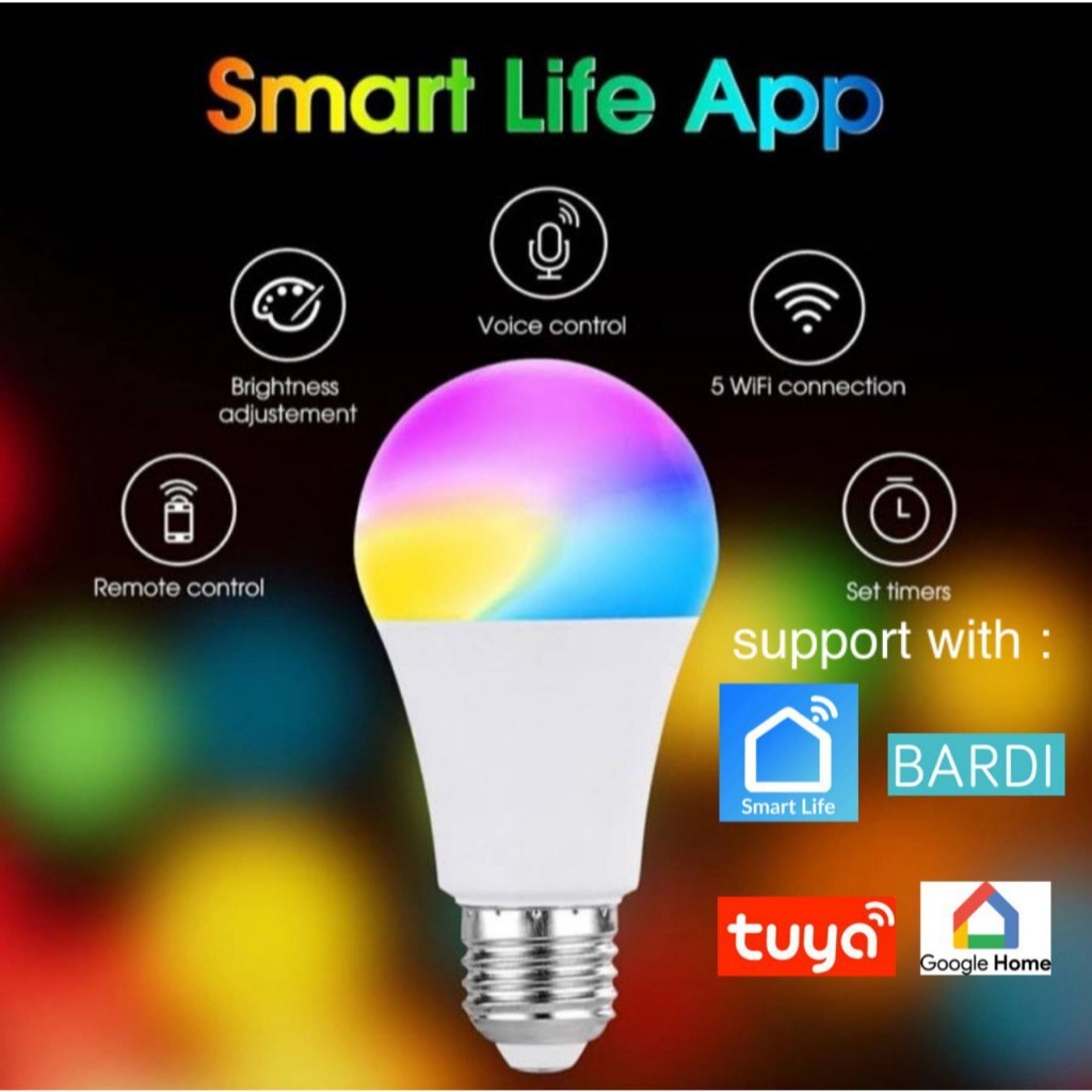 Jual RC Smart Bulb Wifi 9W RGB CW Lampu Pintar Smart Home Aplikasi ... Jual RC Smart Bulb Wifi 9W RGB CW Lampu Pintar Smart Home Aplikasi ...