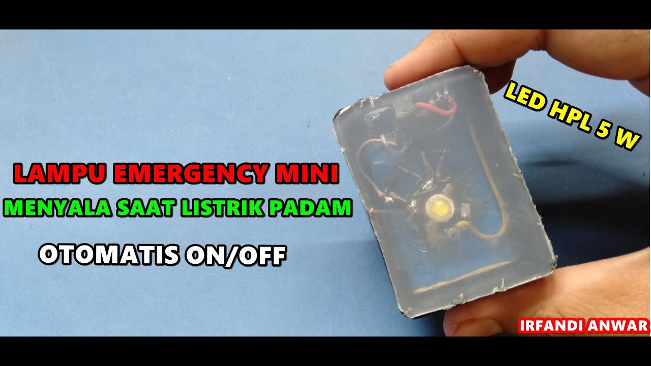 Lampu led Emergency Mini Otomatis Menyala Ketika Listrik Padam ide ...